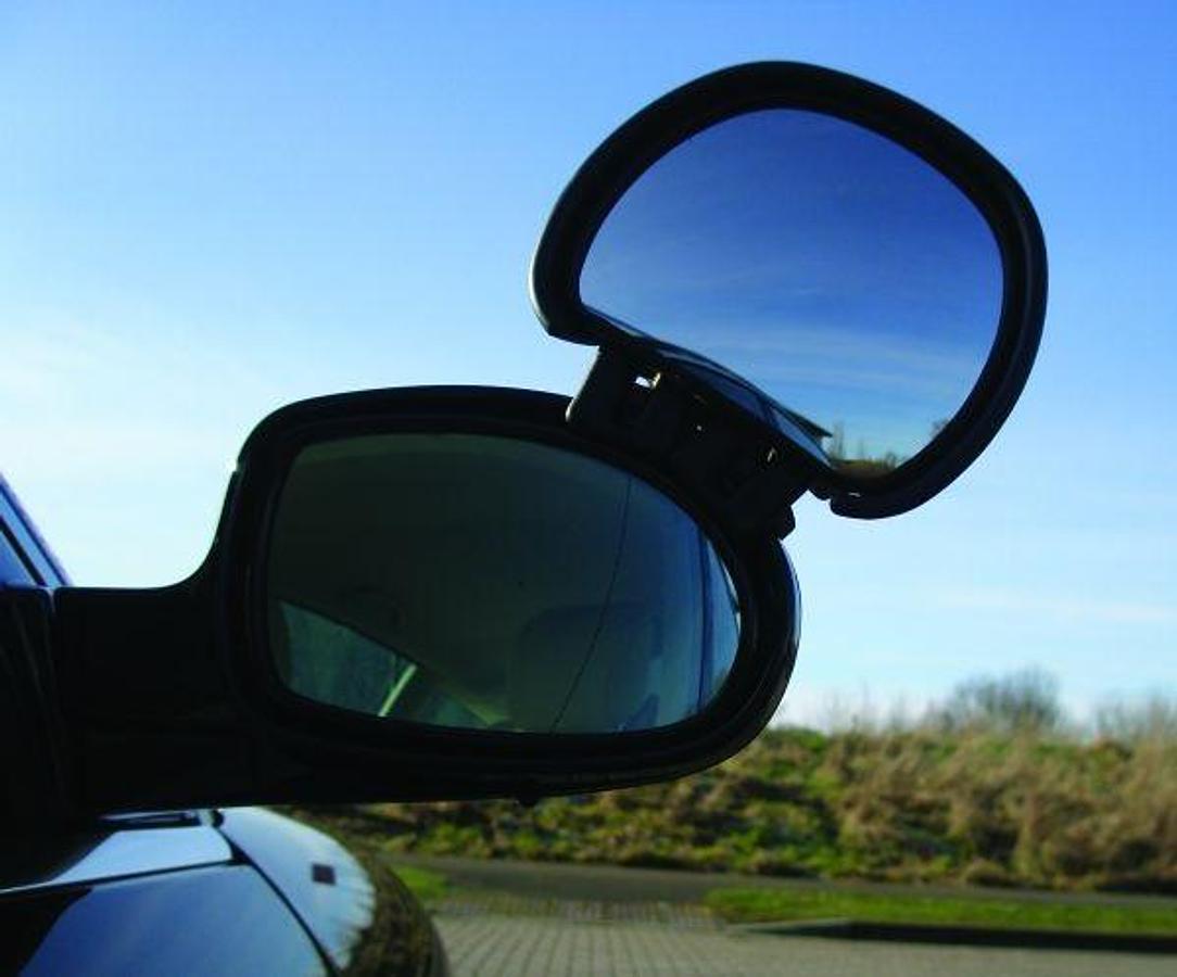 Blind Spot Mirror, Without Turn Signal Indicator, Adjustable, Wide View Convex Glass/ Black