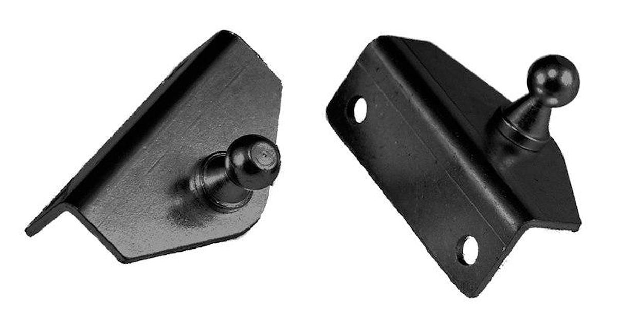Multi Purpose Lift Support Bracket. L Shaped, 10 Millimeter Ball Stud. 2 Holes, Set Of 2