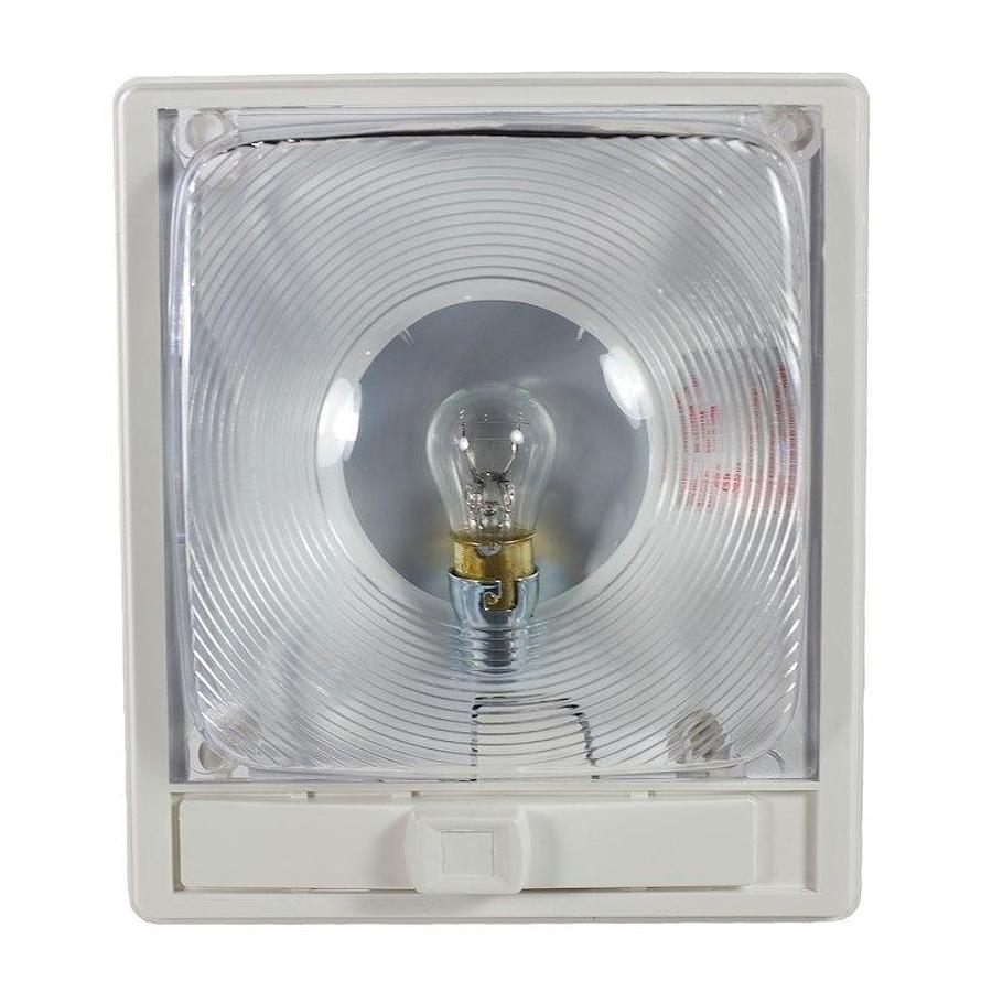 Single,  Light; Clear Optic Lens, Incandescent Bulb, 12 Volt, 6-1/4 In L x 5-1/2 In W x 1-5/8 I H