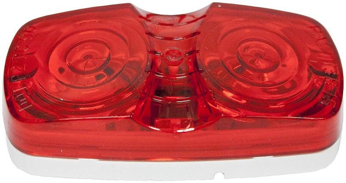 Rectangular, Incandescent Clearance Light, Red