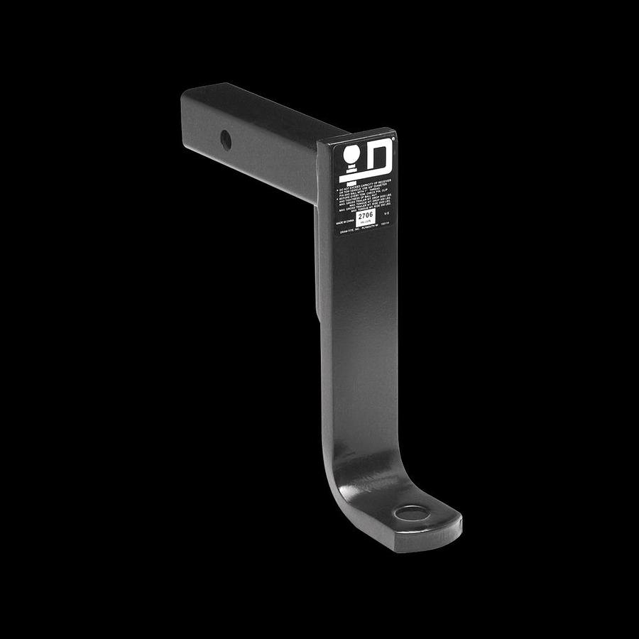 Ball Mount, 5,000 lbs. GTW (Drop Position) & 3,500 GTW (Rise Position), 1″ Ball Hole, 9″ Length, 9-3/4″ Rise, 11″ Drop, Black
