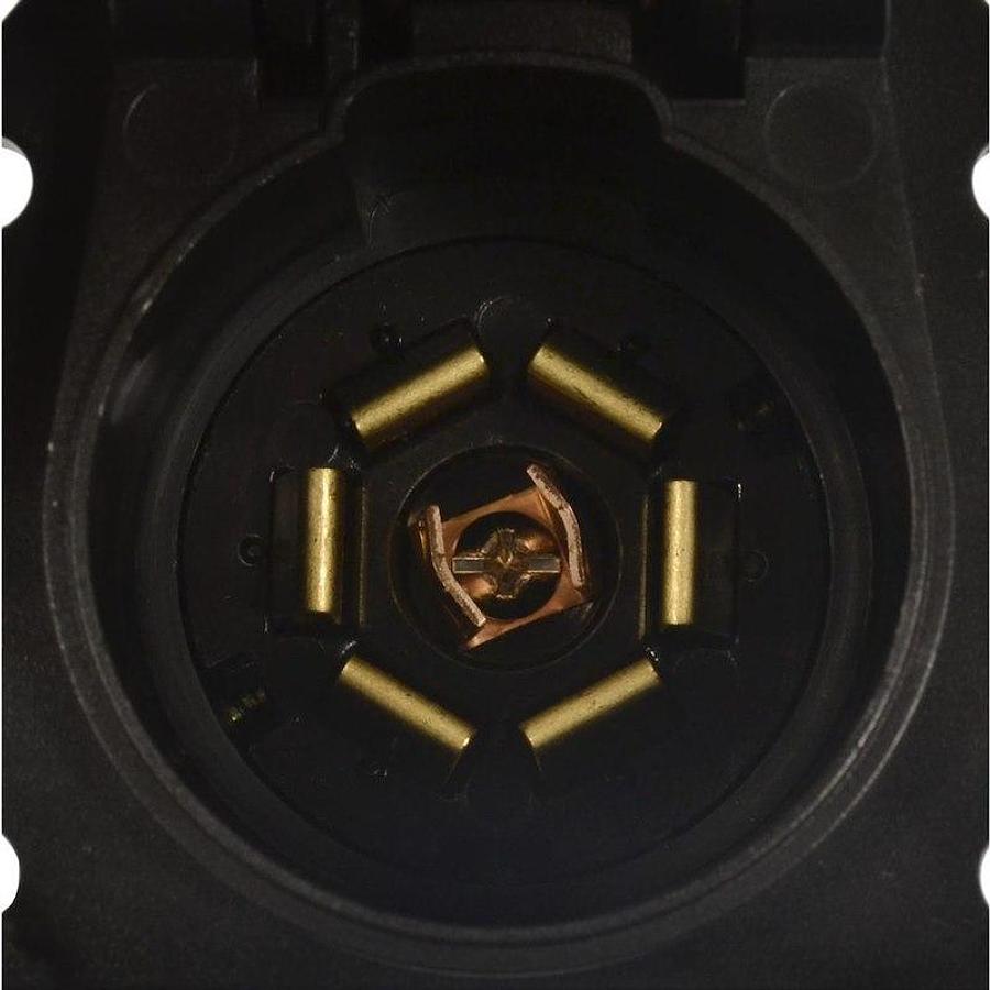 Trailer Wiring Connector Adapter. 4-Way Flat To 7-Blade, Round Female To Male