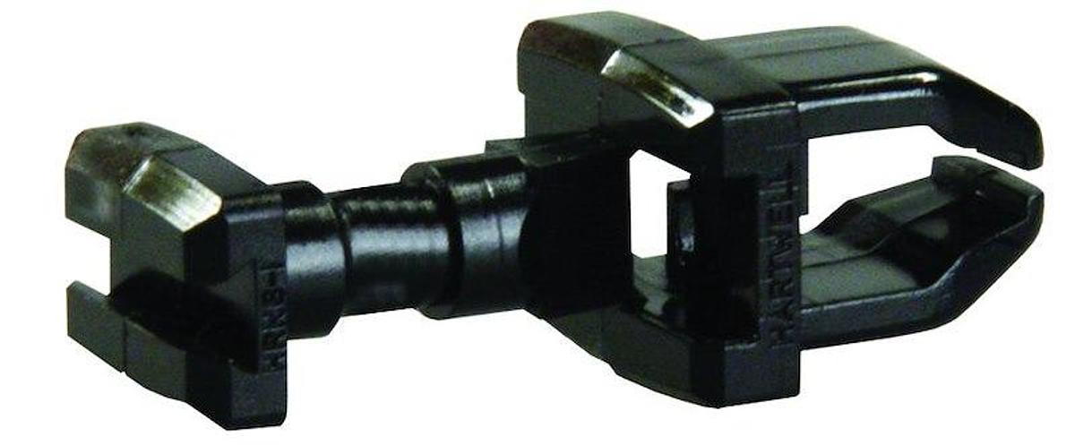 Refrigerator Vent Door Latch. Use On Refrigerator Exterior And Interior Converter Doors. Latches Up to 0.162 Inch Wall Thickness. Black. Set Of 2