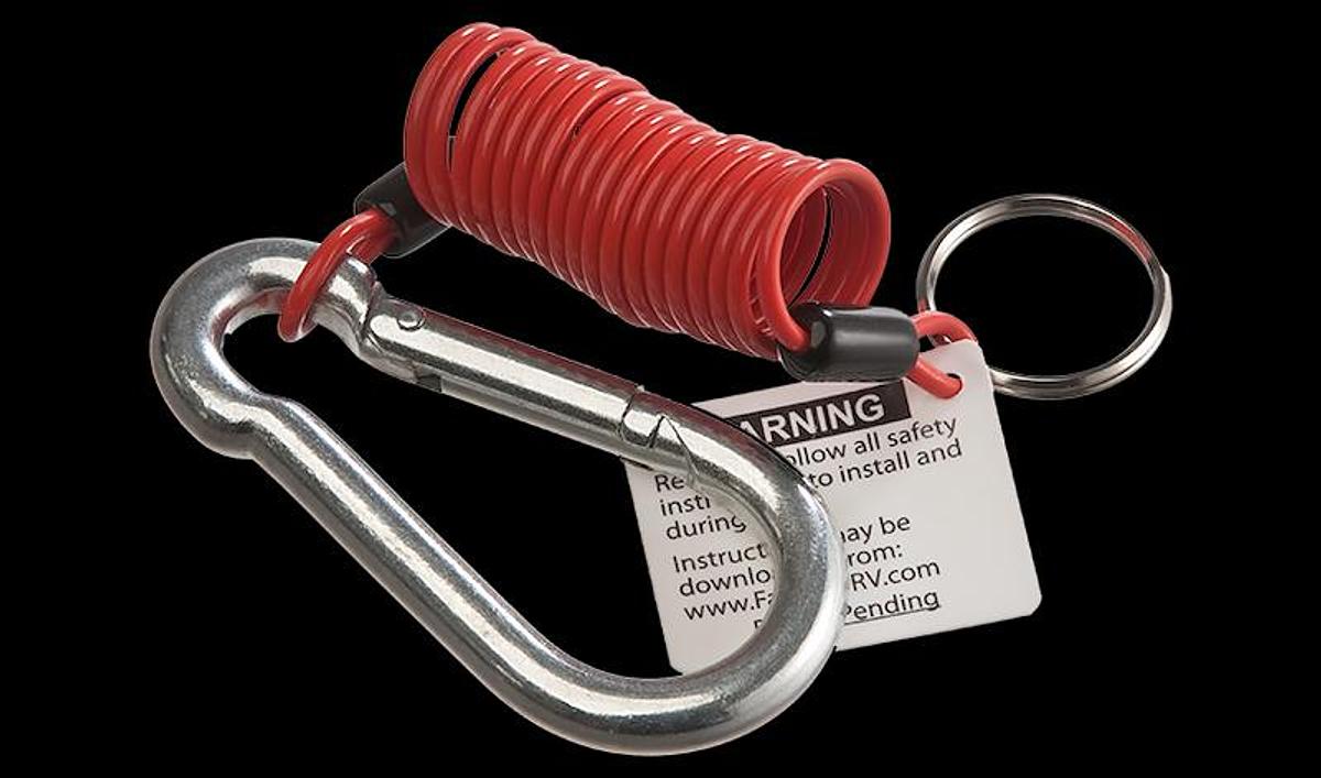 Trailer Breakaway System Switch Zip, W/ 6 Foot Cable