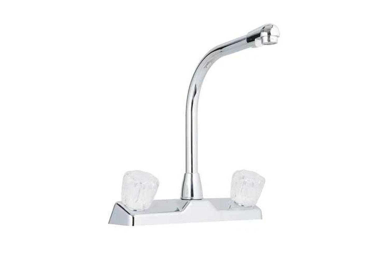 Kitchen Faucet 10'' High-Rise. Acrylic knob handles
