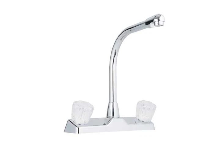 Kitchen Faucet 10'' High-Rise. Acrylic knob handles