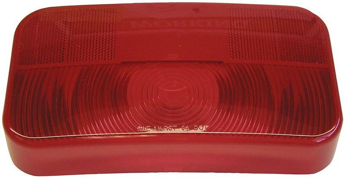 Rectangular Trailer Light Lens