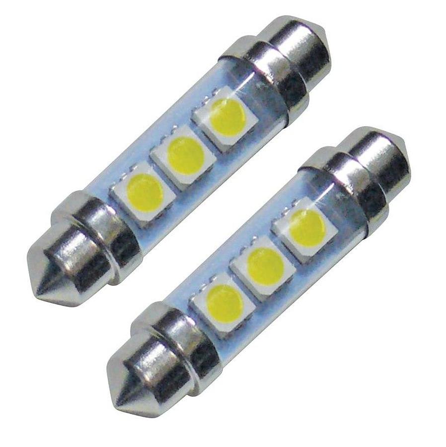  Light Bulb LED, Daylight White, 45 Lumen,  .03 Amp,  2pk