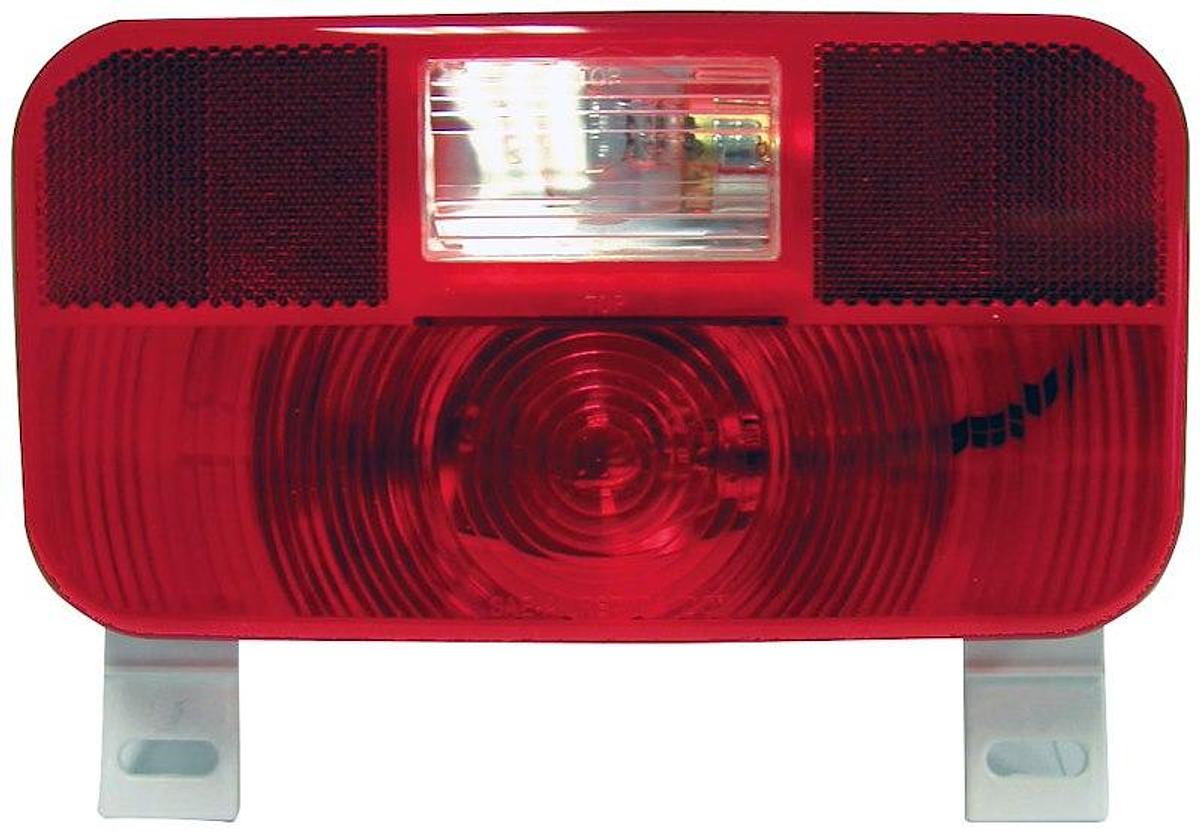 Rectangular Trailer Light, Stop/ Turn/ Tail Light, Incandescent Bulb