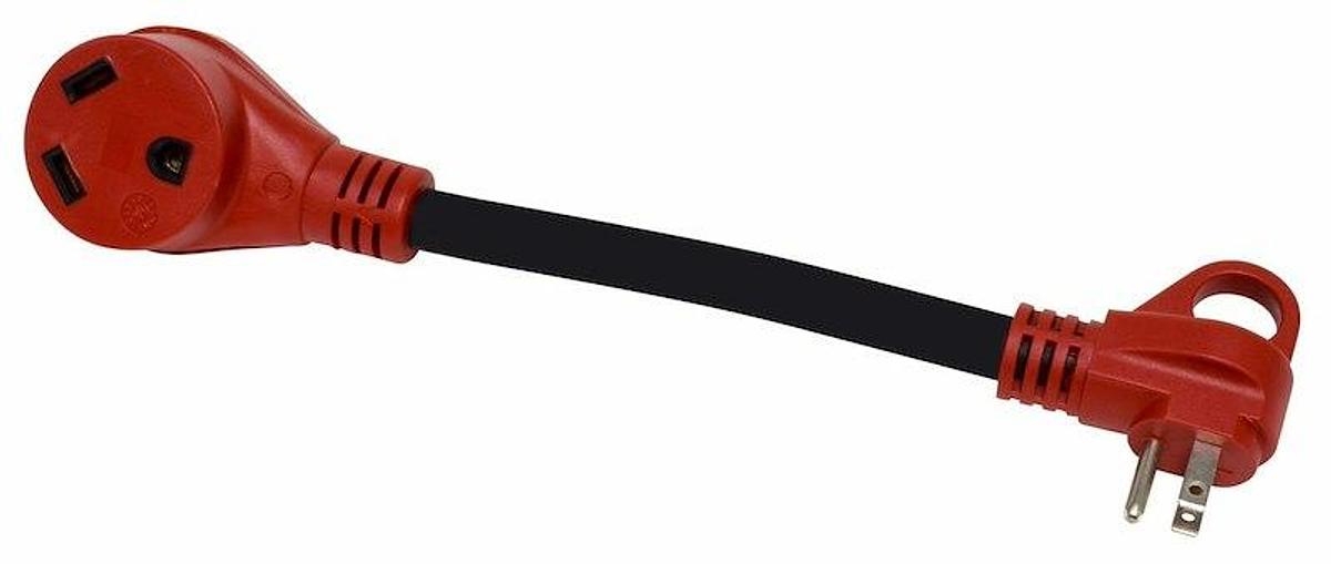 Power cord adapter 12'' Dog Bone Style, 30 Amp to 15 Amp