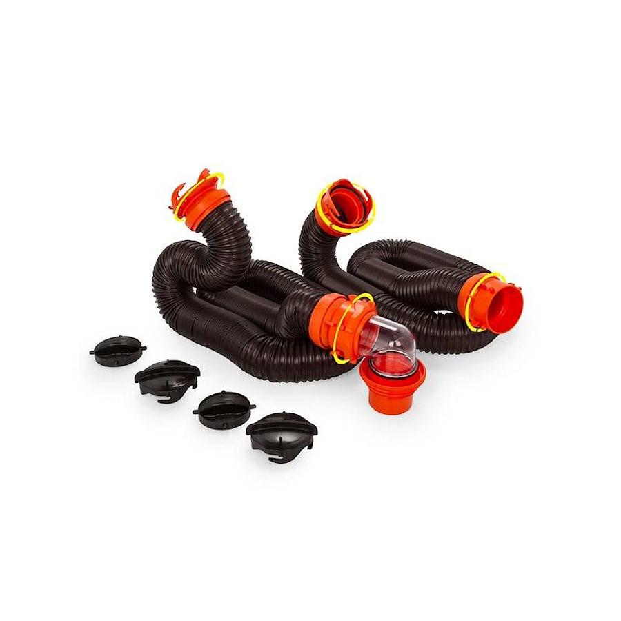 20 Foot Extended Length(2-10' hoses); 3 Inch DiameterWith Swivel Lug/ Swivel Bayonet Fittings/ Translucent Elbow With 4-In-1 Fitting