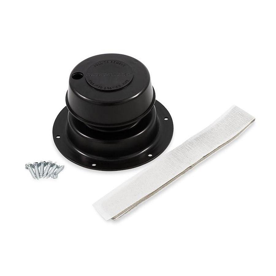 Replacement Sewer Vent Complete w/ Base, Cap, Screws Black