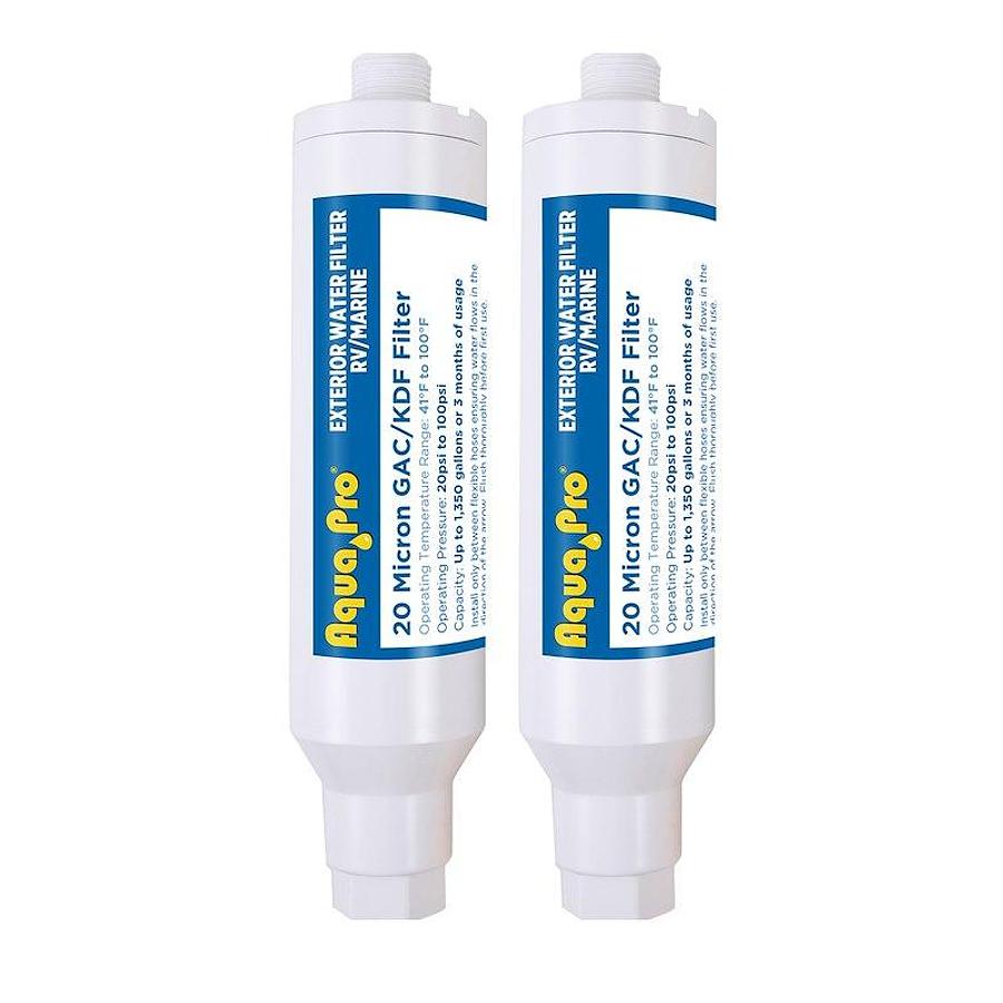 Fresh Water Filter 2 pac, Exterior Garden Hose Connection