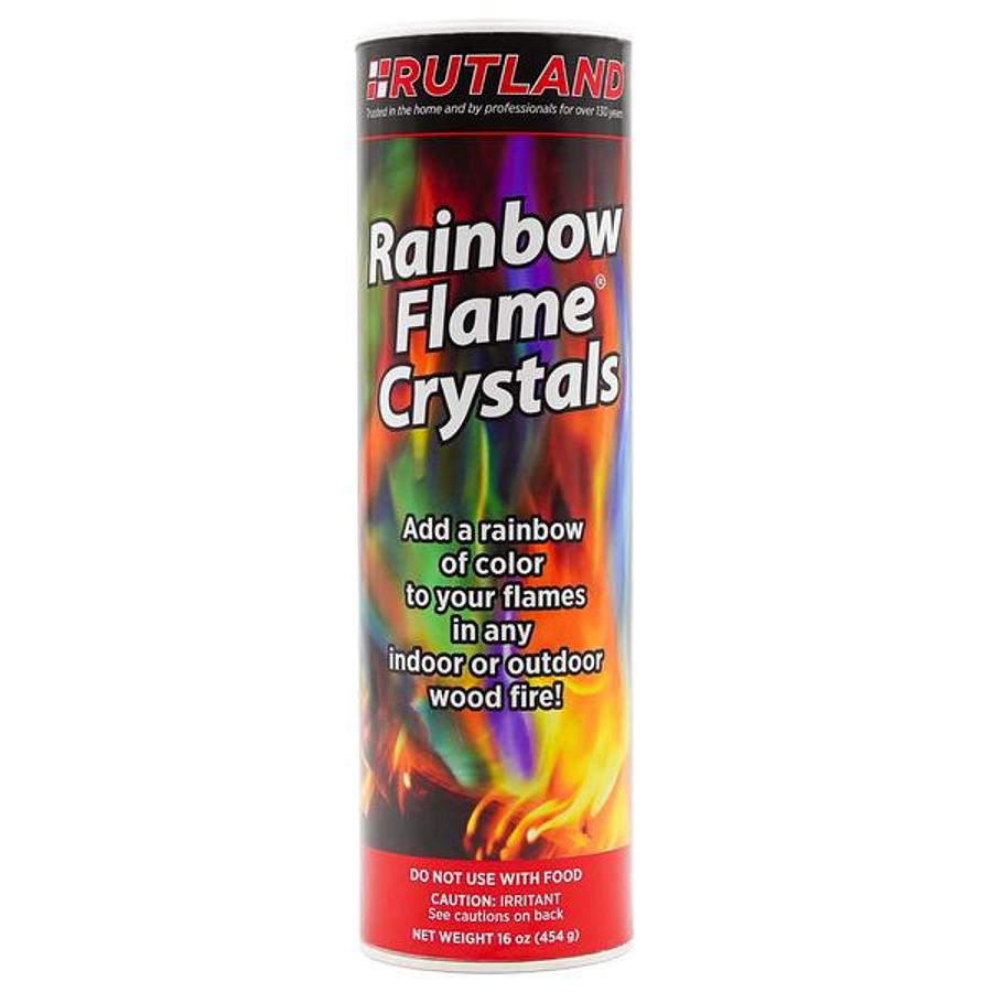 Campfire Colorant; Rainbow Flame ®; Use To Add Color To The Flame In Fireplaces/ Wood Stoves/ Campfires/ Chimneys/ Fire Pits 1 Pound, Canister. Blue And Green Flames