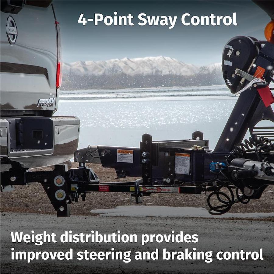 Weight Distribution Hitch Equalizer Trunnion Bar1200 Pound Tongue Weight 12000 Pound Gross Trailer Weight W/ Shank W/ 2-5/16 Inch Hitch Ball