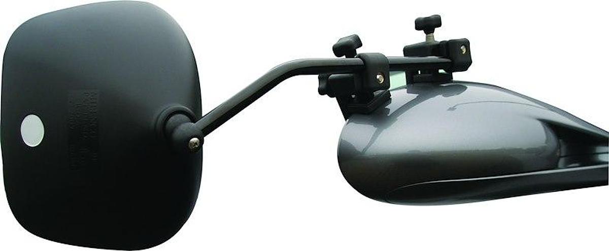 Exterior Towing Mirror Grand Aero 3 Clip-On, Non-Extendable, Manual, Without Turn Signal Indicator, Without Heated Glass, Non-Folding, Black, Set of 2