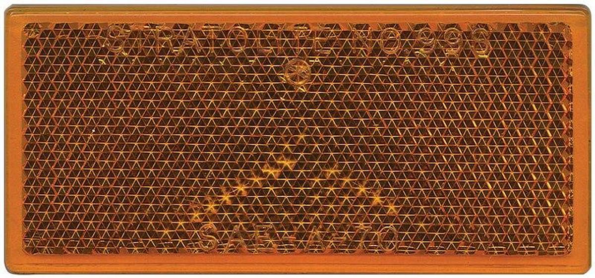 Reflector, Quick Mount, Amber