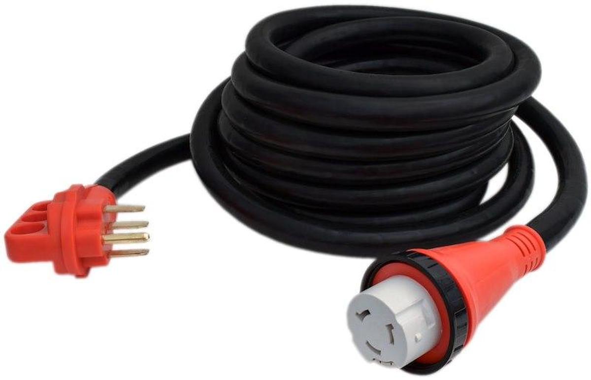 50 Amp, Twist Locking Electrical Power Supply Cord 25 ft