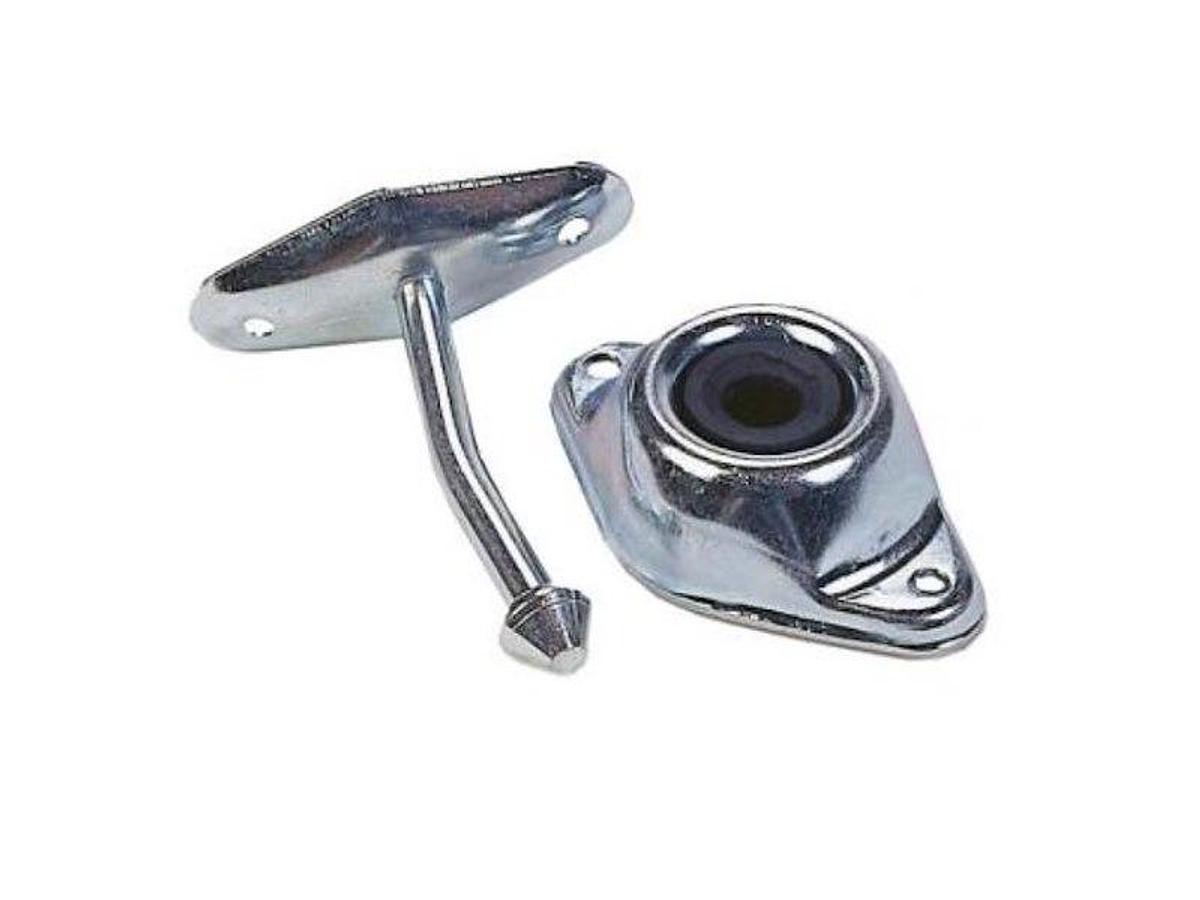Door Catch, Use With RV Or Trailer To Hold Door Securely Open, Angled Plunger Style, 3 Inch Length