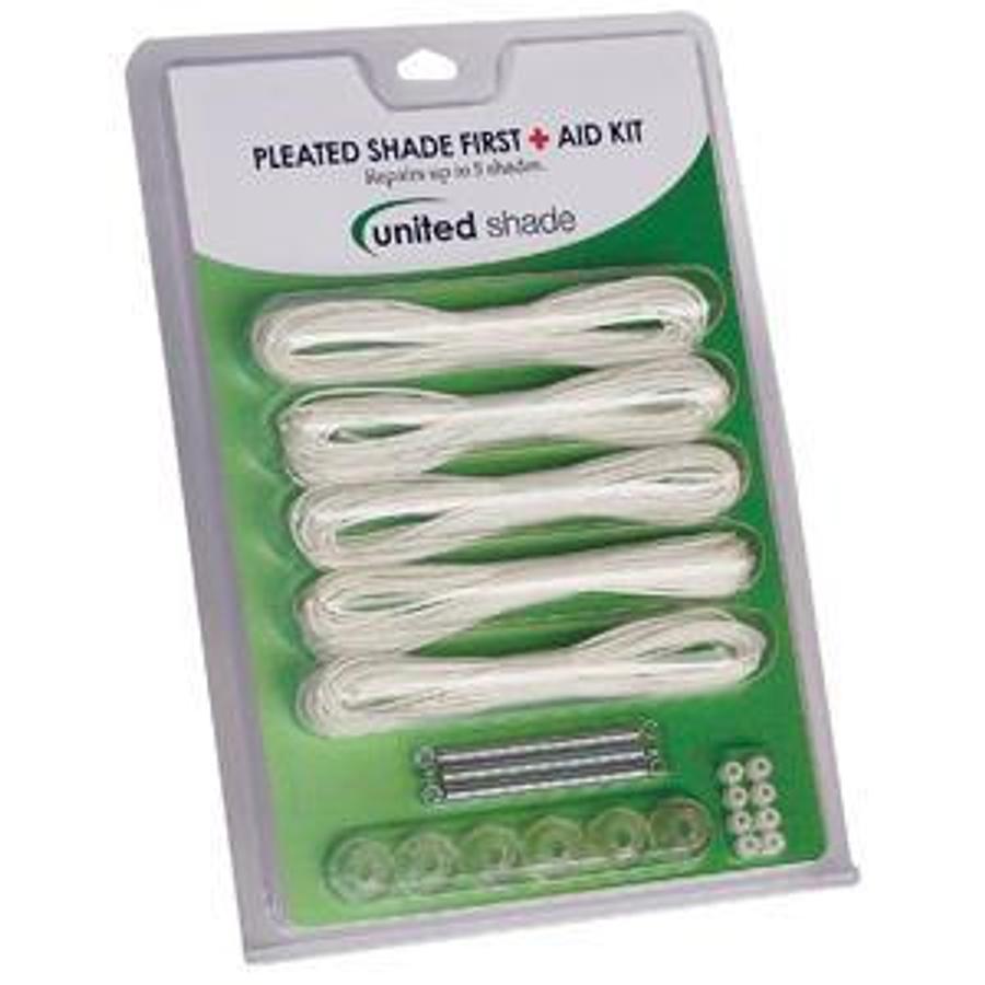 Pleated Shade First Aid Kit, White