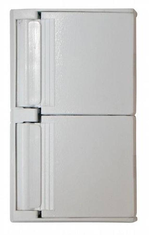 Dual Electrical Cover, White