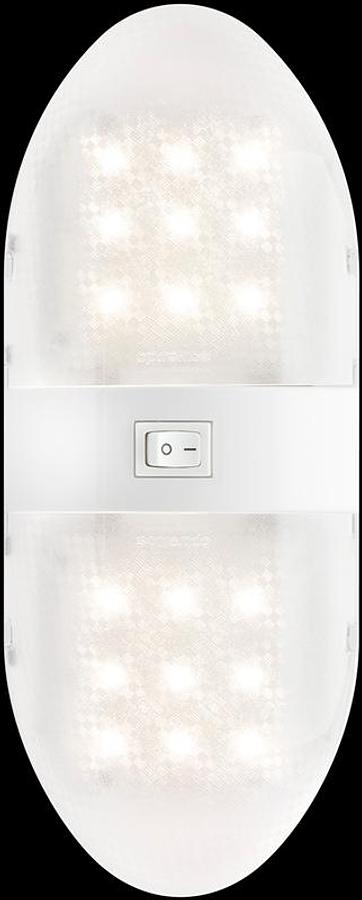Double Interior Light- LED 10.283 In H x 4.173 In W x 1.787 In D, 12.8 Volt DC; 0.6 Amp; W/ On/Off Switch & 18 Diodes