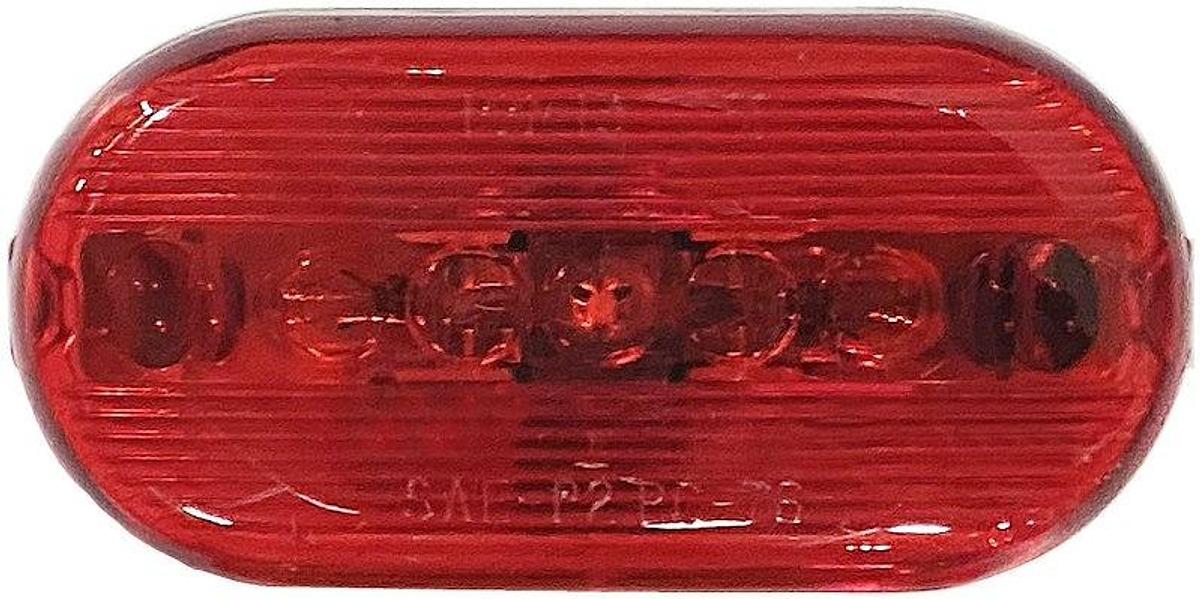 Oblong Clearance Light, Incandescent, Red