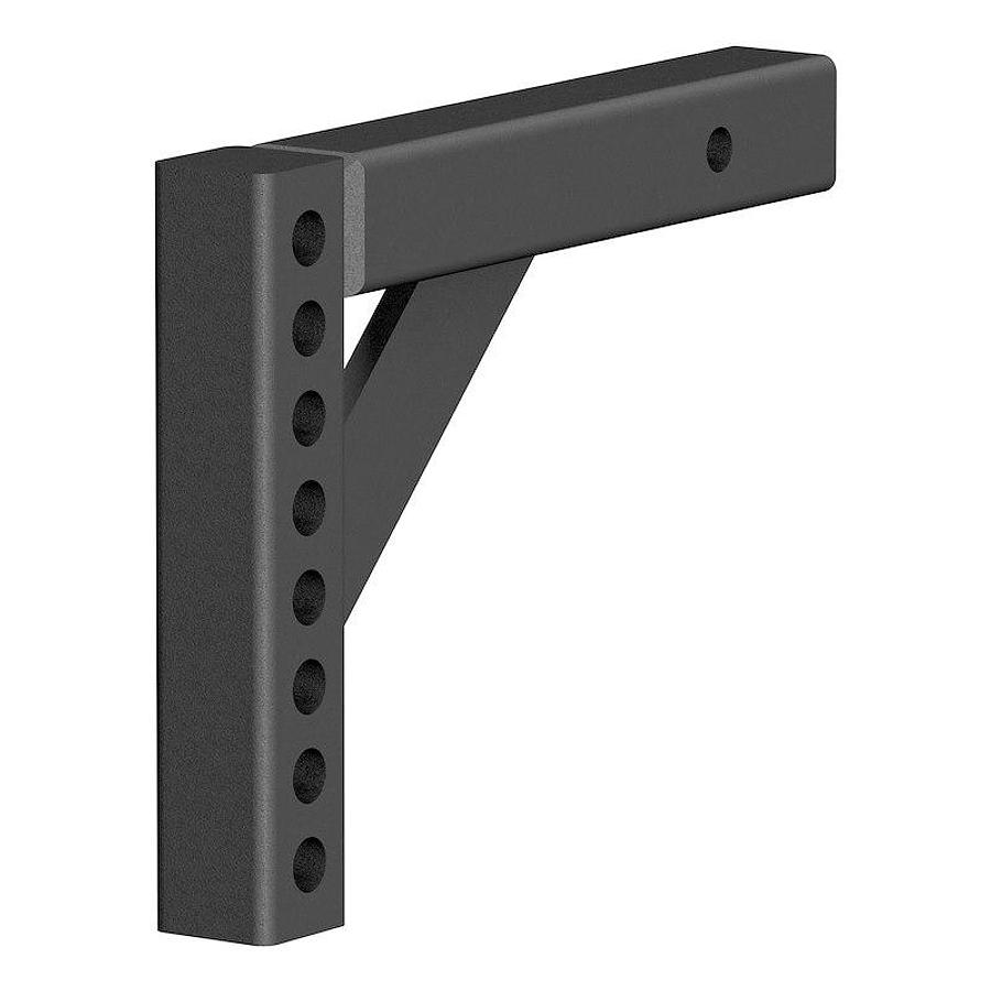 Hitch Shank; Fits 2 Inch Receiver; 10 Inch Shank Length; 9-3/4 Inch Drop and 7-3/4 Inch Rise; 8 Holes
