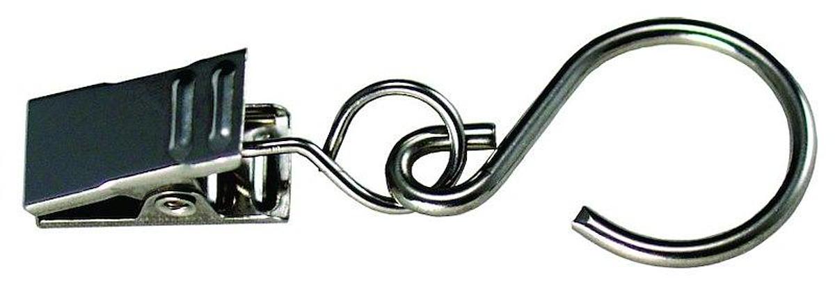 Party Light Holder, Clip With Hook, Stainless Steel, W/ Special Inserts Pack Of 10