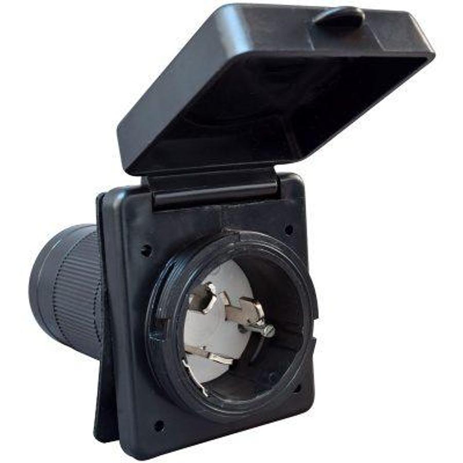 Used Power Inlet Port Manual Power Disconnect 50 Amp W/ Dust Cover