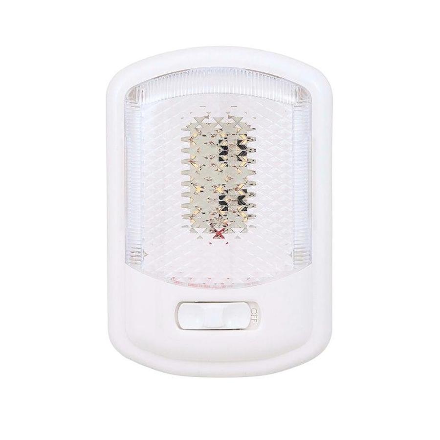 Single Interior LED Ceiling Light, Clear Lens, 7-1/4 In L x 4.95 In W, Bright White 12 Volt