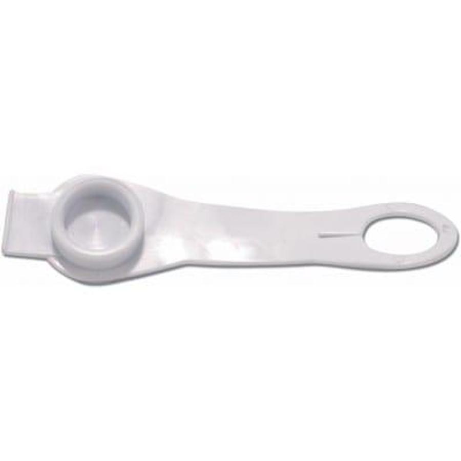 Fresh Water Inlet Cap Non Lockable, White Plastic w/ Strap