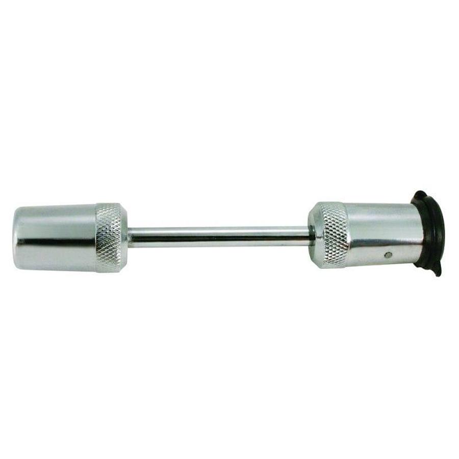 Hitch Lock Trailer Coupler Lock Fits 2 Inch And 2-1/2 Inch Coupler Span. Barbell Style, Chrome Plated/Steel