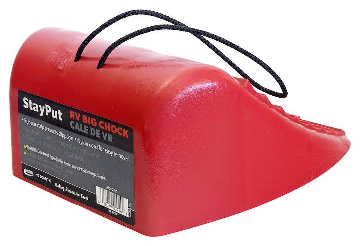 Big Red Wheel Chock, Plastic