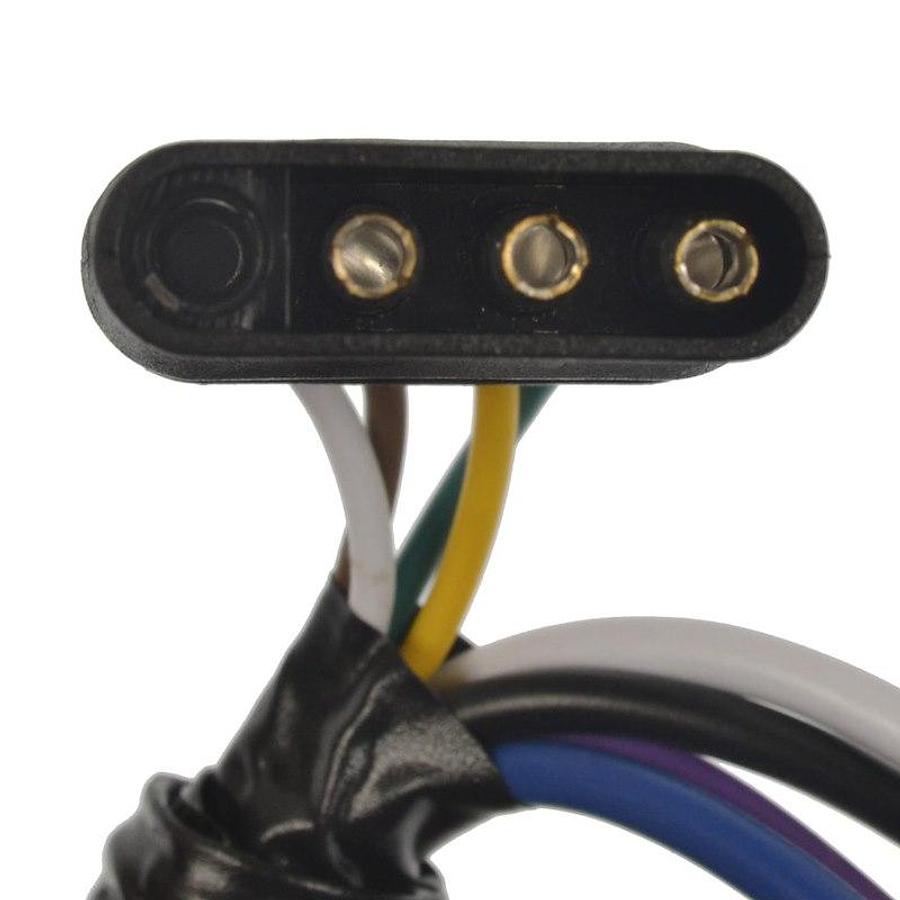 Trailer Wiring Connector Adapter. 4-Way Flat To 7-Blade, Round Female To Male