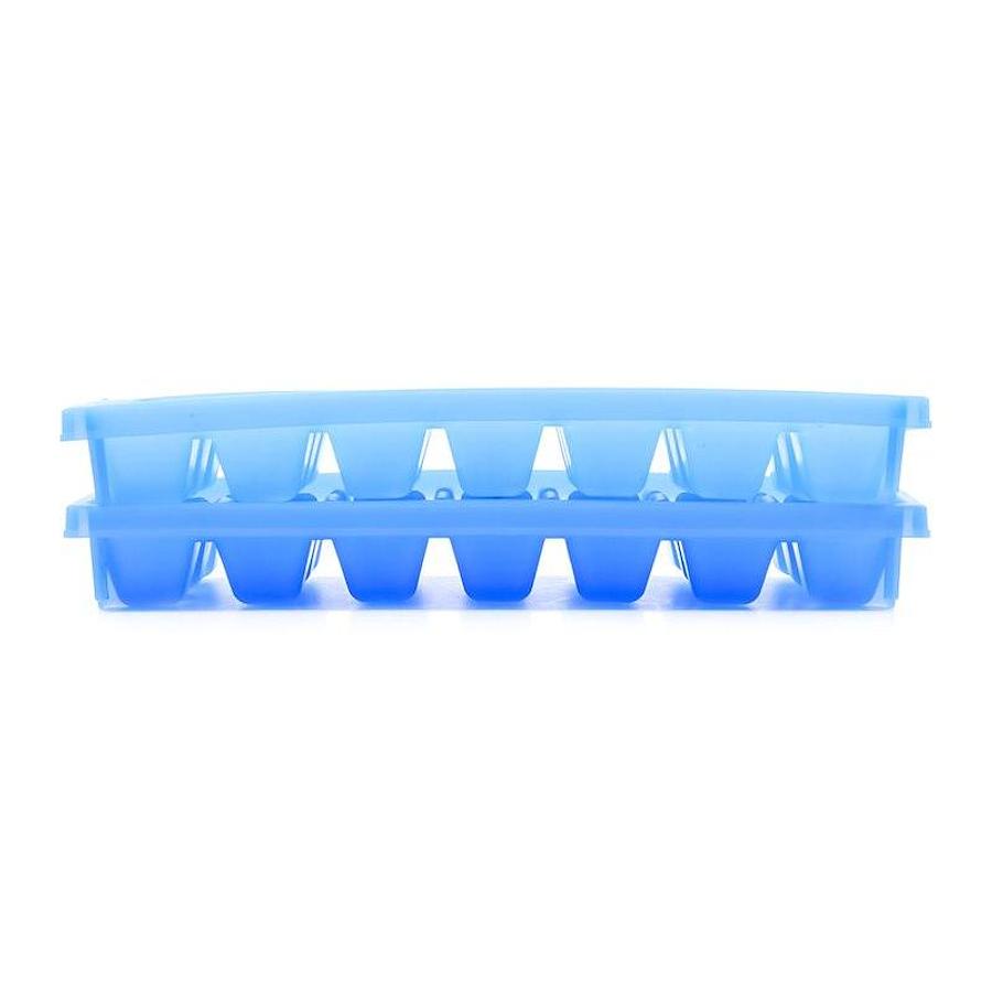 Ice Cube Tray; 21 Mini Cubes; 9 Inch Length x 4 Inch Width x 1 Inch Depth; Plastic; Set of 2