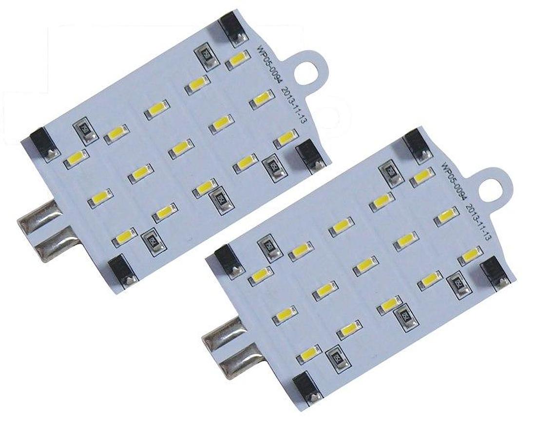 Multi Purpose Light Bulb - LED; Diamond Group; Replacement For 906/ 921 Bulbs; 15 LED Flat Bulb; Daylight/ Bright White; 135 Lumen/ 5500K/ 0.08 Amp/ 15 Watt Equivalent, Top Mount; Built-In Surge Protection; Pack Of 2