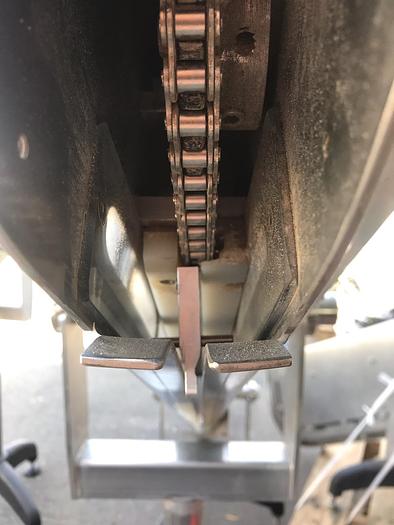 Used Conveyor, Chainbelt, 2" X 7', S/st, Incline, Bag Carrier (3) #A742325