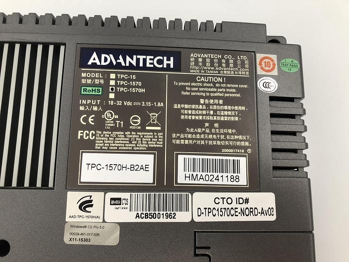 Used NORDSON ADVANTECH TOUCH PANEL