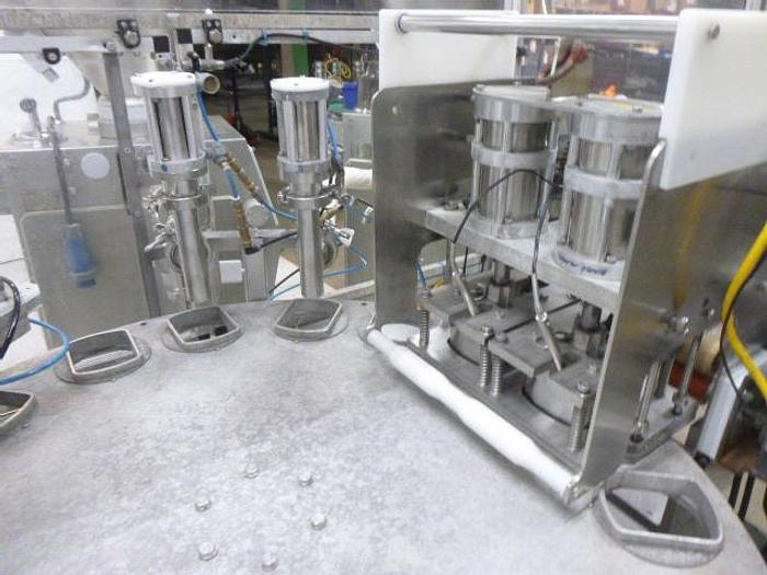 Used Complete Filling Line; World Cup Filler, (2) Vemag Robbies and Lidder