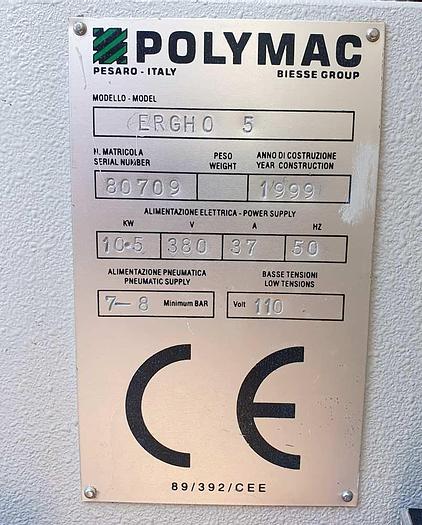 Used 1999 Biesse Italy Edgebander Biesse Polymac ERGHO 5