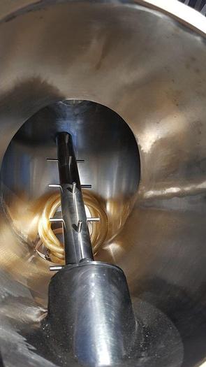 Used 1 CU. FT. PATTERSON KELLEY TWIN SHELL BLENDER –  S/S – PIN BAR