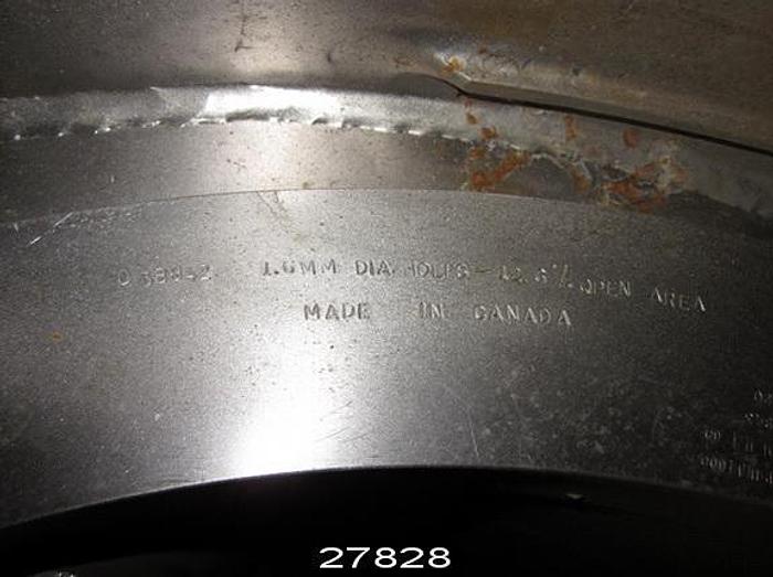 Used Beloit M-24 HD Beloit M-24 Hd Pressure Screen, 1.6 Mm Profiled Hole Basket, 4-Foil Rotor, 10" Inlet/Outlet, 6" Heavy Rejects, 8" Light Rejects #27828