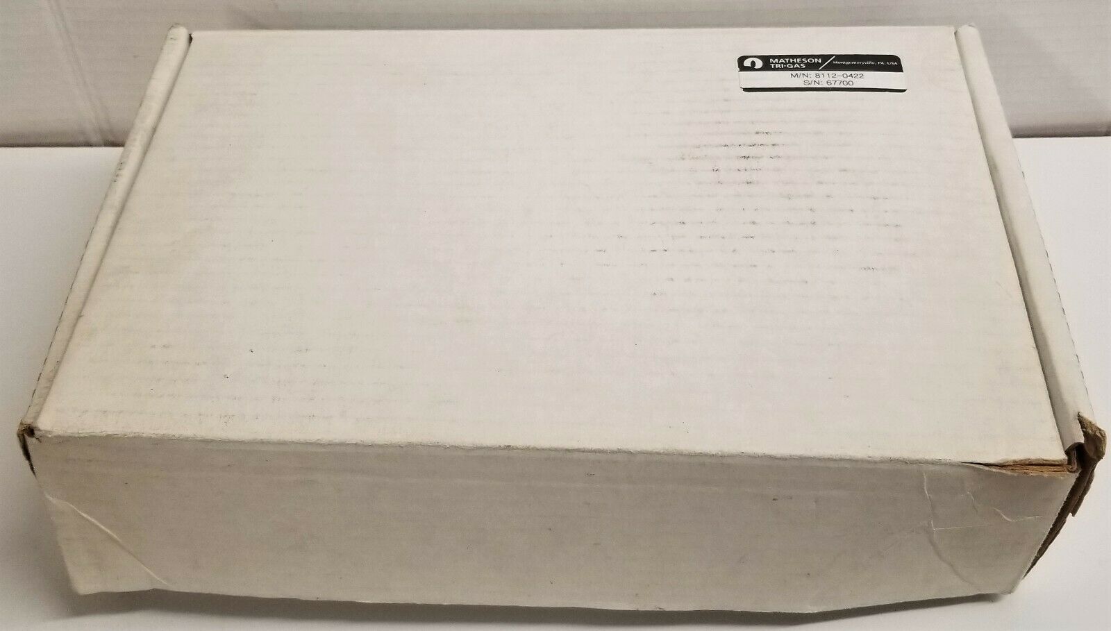 New open box Matheson 8112-0422 Self-Contained Mass Flowmeter for Nitrogen