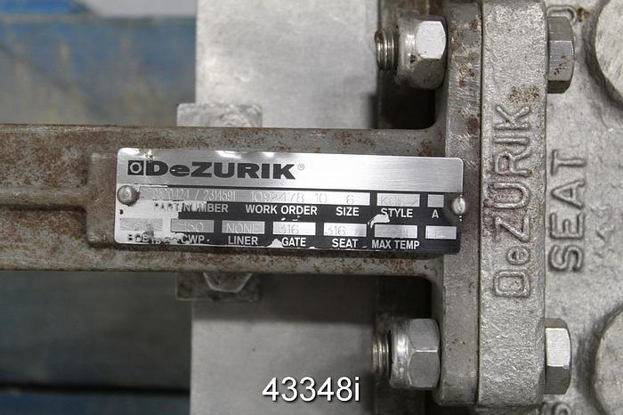 Used 6" Hand Operated Knife Gate Valve #43348