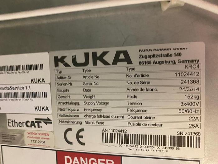 Used 2014 Kuka KR 16-2 16KG 6 Axis Robot