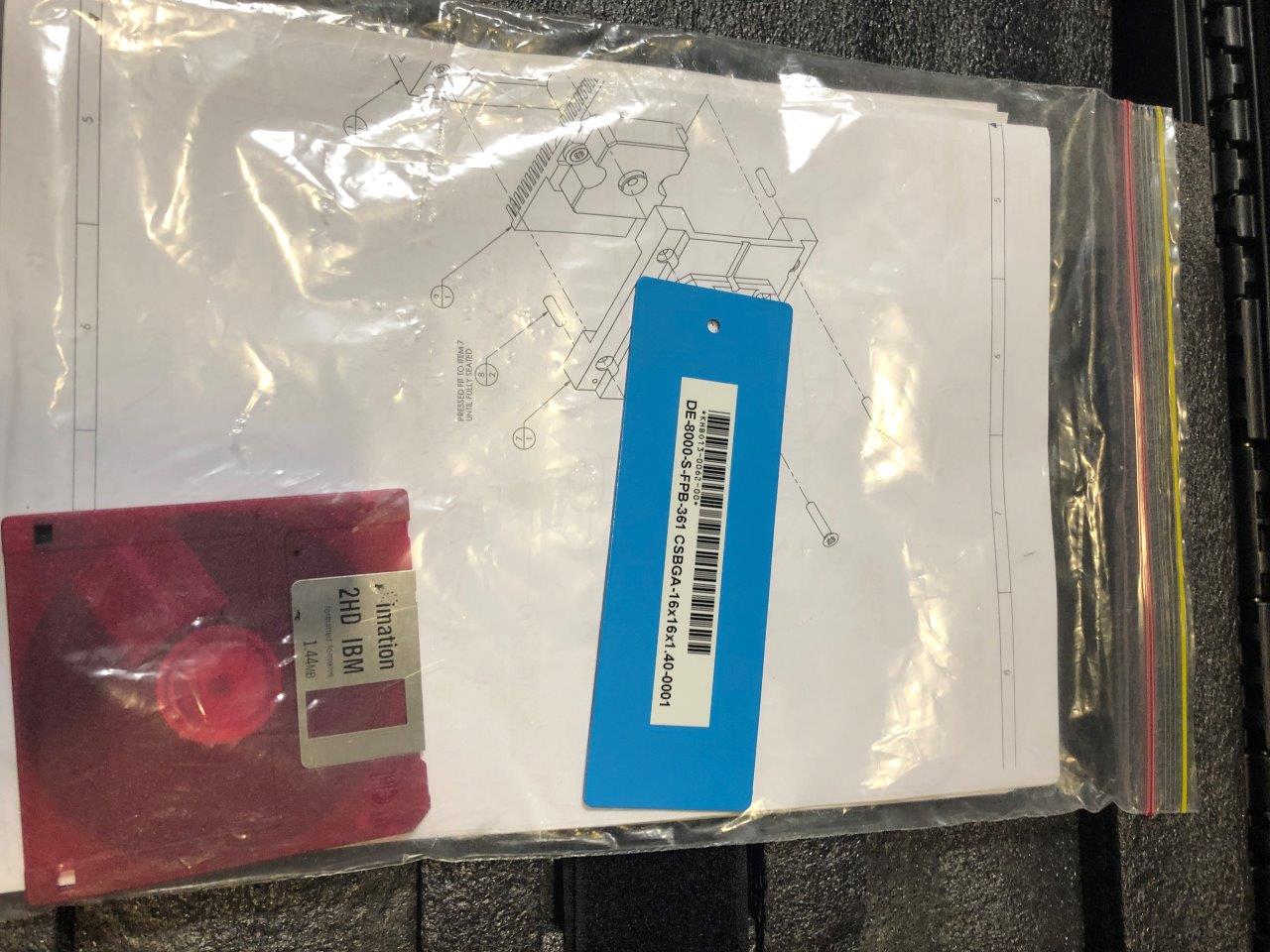 Used Delta Edge DE8000 S-FPB 361 CSBGA 16x16x1.40 Test Handler Kit