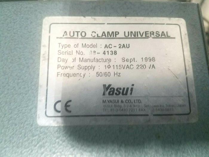 Used Yasui AC-2AU Auto Clamp Wax Injectors Lost Wax Mold Clamp Injection Casting