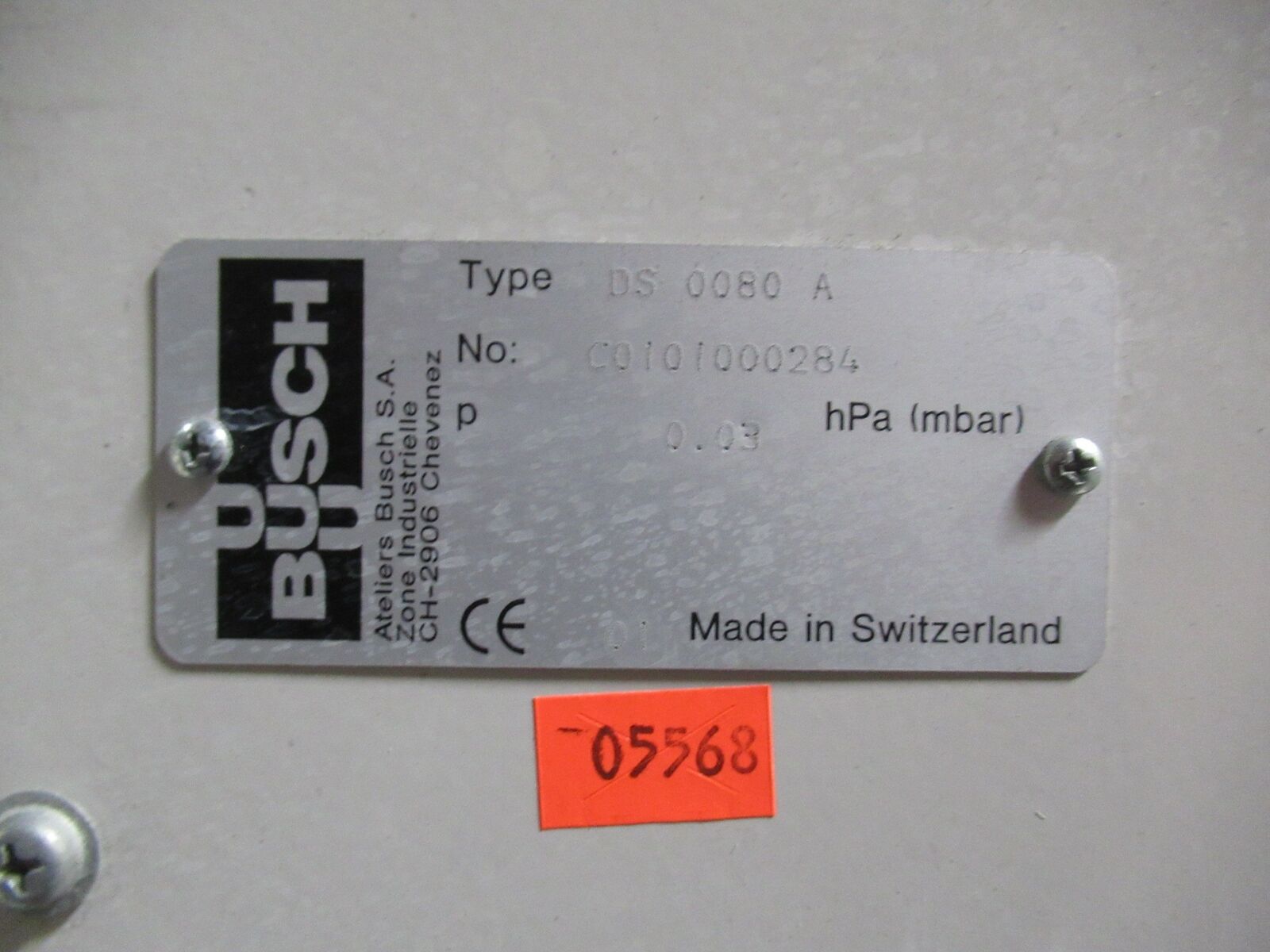 Used Busch Cobra DS 80 Dry Vacuum Pump w/ WZ 1000 A Booster Pump