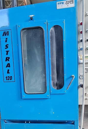 Usato Sabbiatrice con cabina PEZZA MISTRAL 120 automatica e manuale